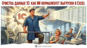 Очистка данных 1С и нормализация выгрузок в Excel с помощью ИИ